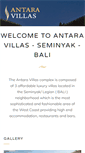 Mobile Screenshot of antaravillasbali.com
